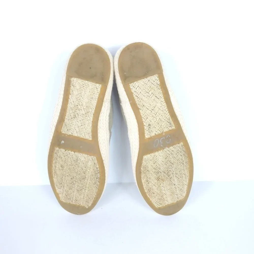 Lauren Ralph Lauren Tan Espadrilles Stretchy Slip On Flats Size 6